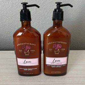 Bath and body works love body lotion x 2 NWT!
